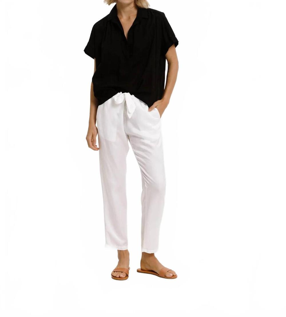 NEW CALI DREAMING pull-on boardwalk pant in ivory